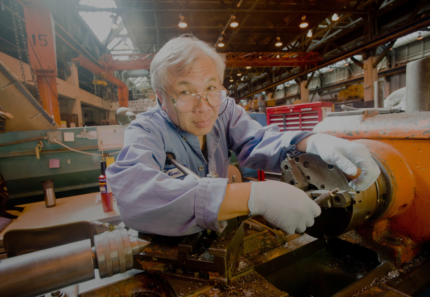 Image of union member at work from AFL-CIO website created by Teal Media
