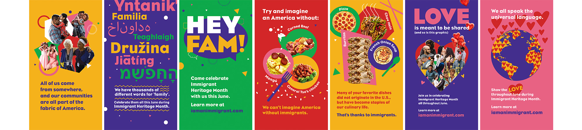 Collage of social graphics for FWD created by Teal Media