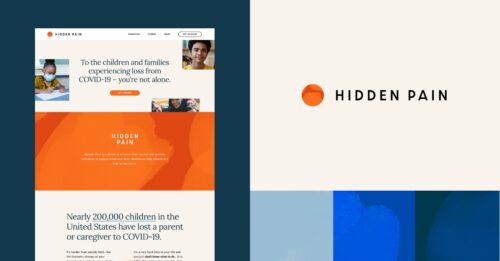Hidden Pain website, logo, and brand colors