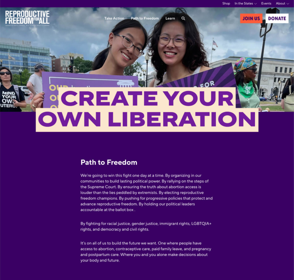 Reproductive Freedom for All | Teal Media