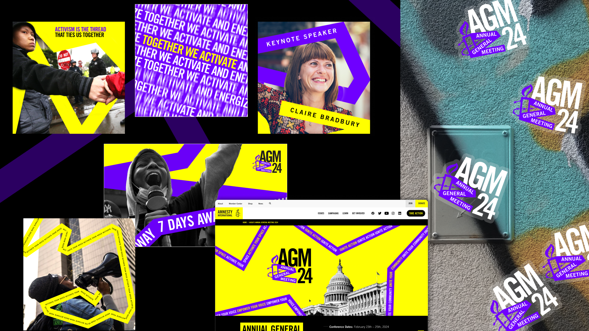 Collage of collateral from AGM 2024