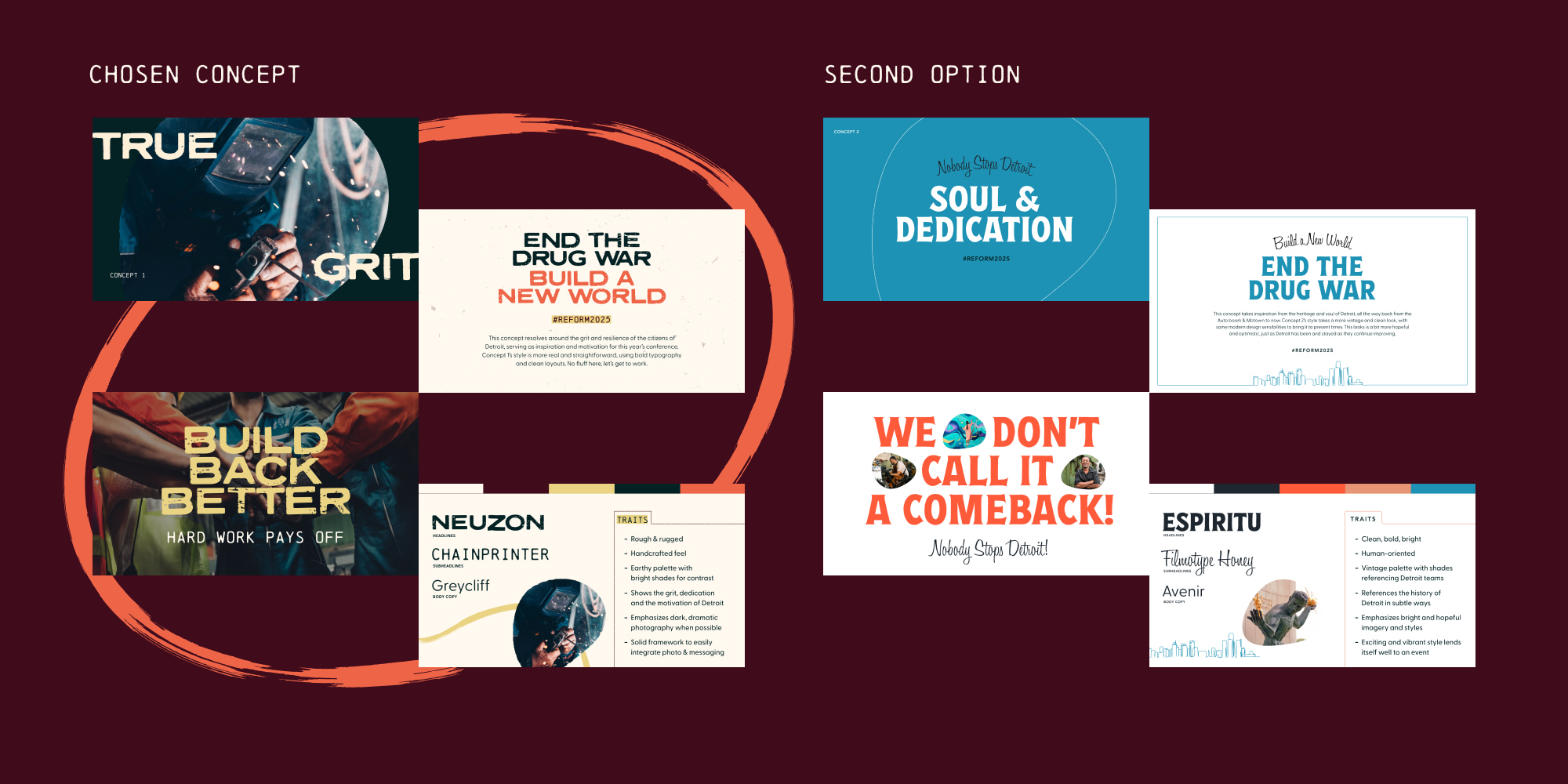 Two brand options for reform conference 2025