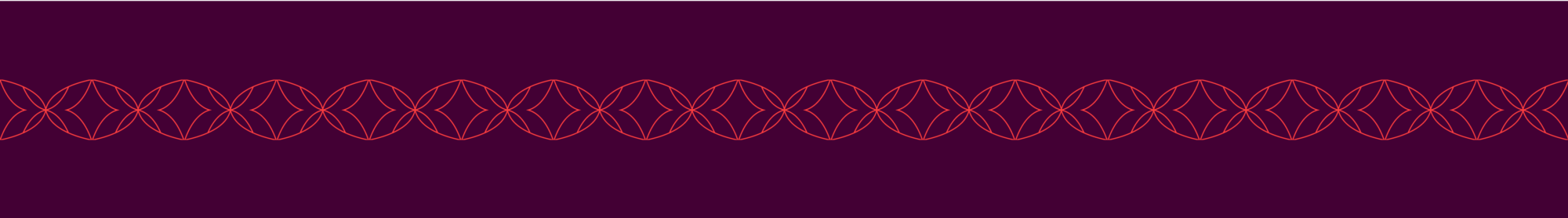 Art Nouveau inspired abstract border: Bright red against maroon.