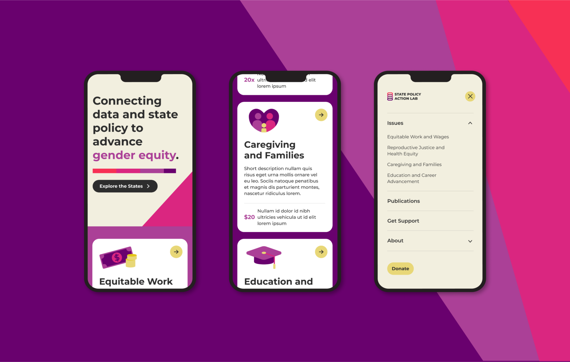 mobile website compositions