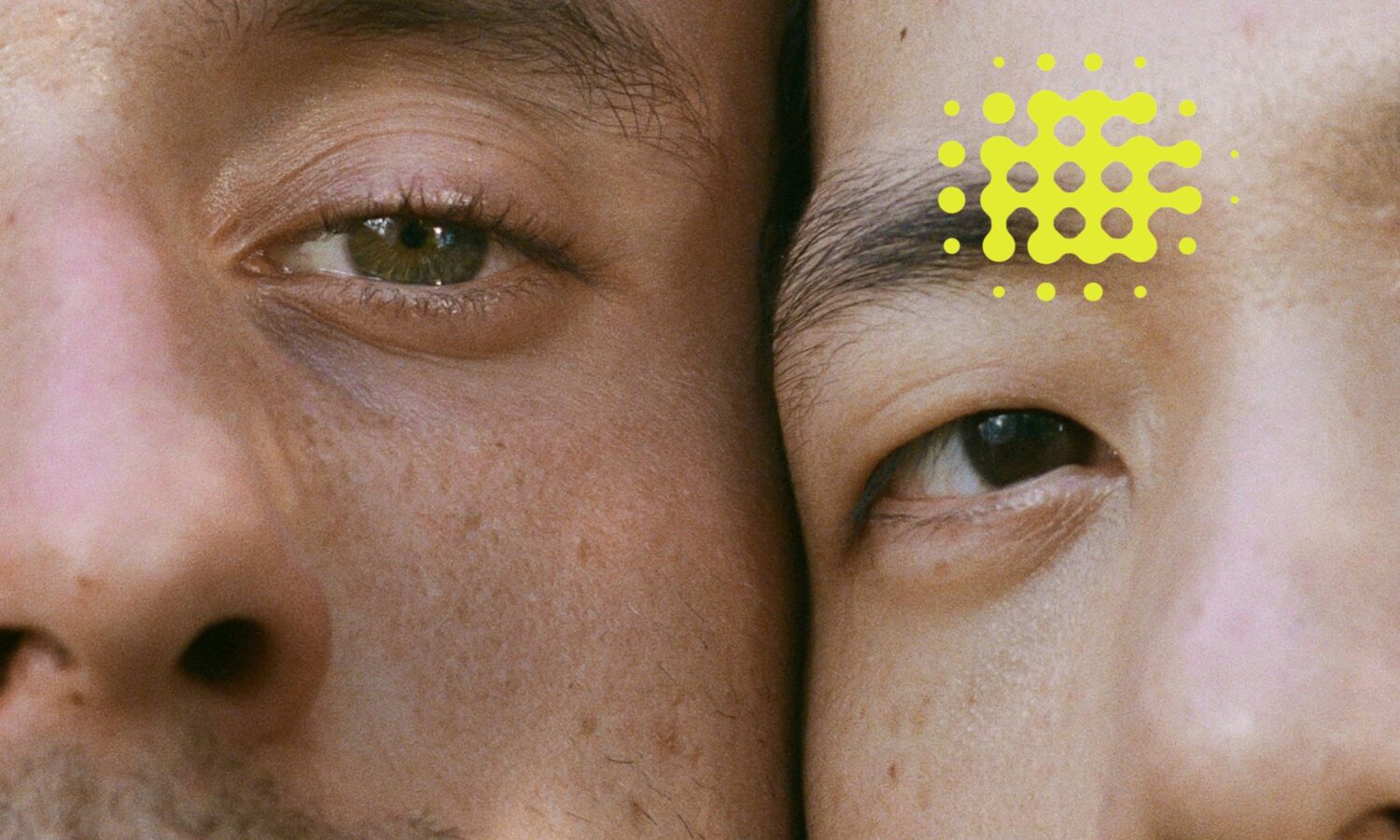 closeup of two human faces