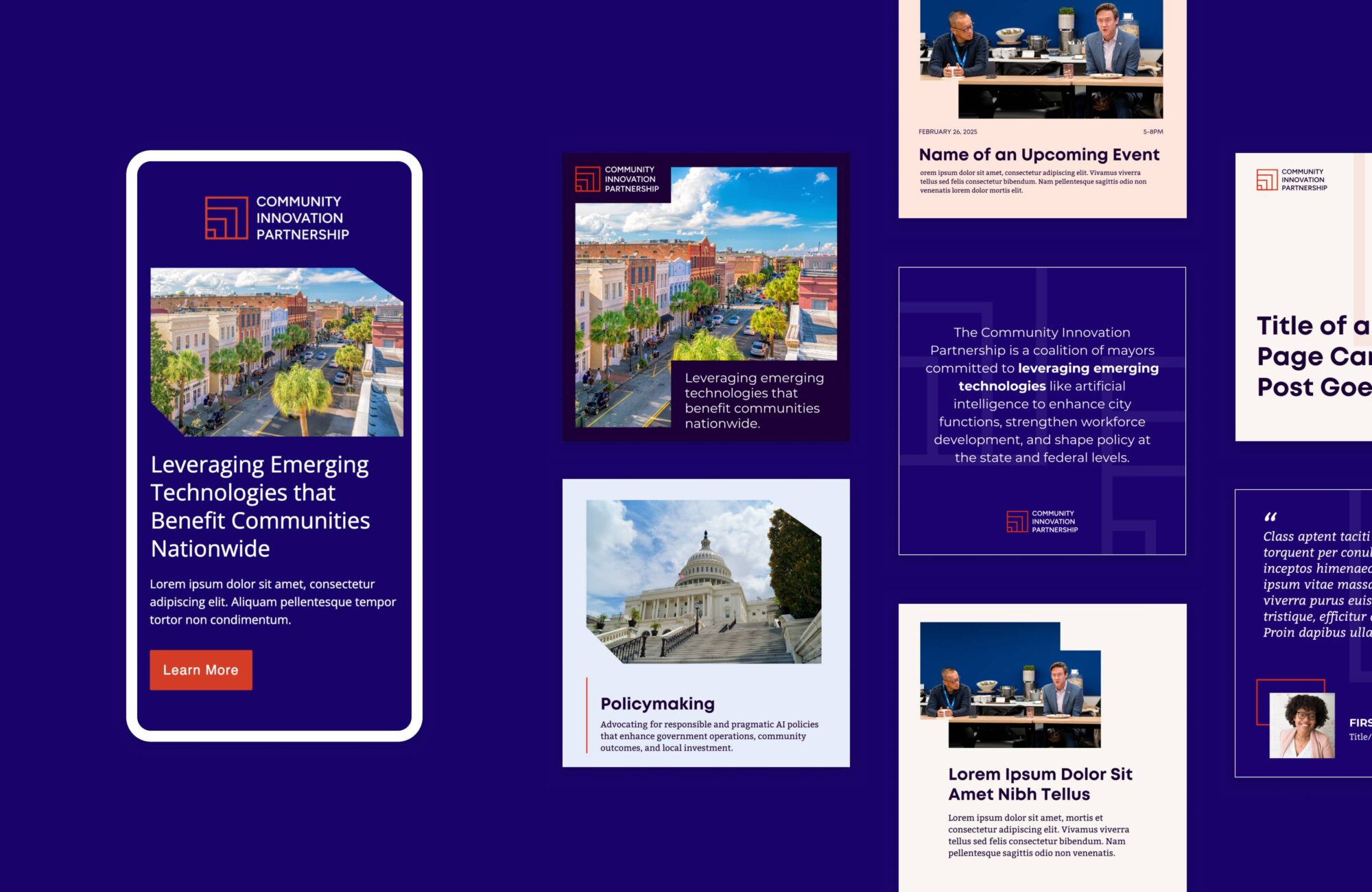 Email and social templates
