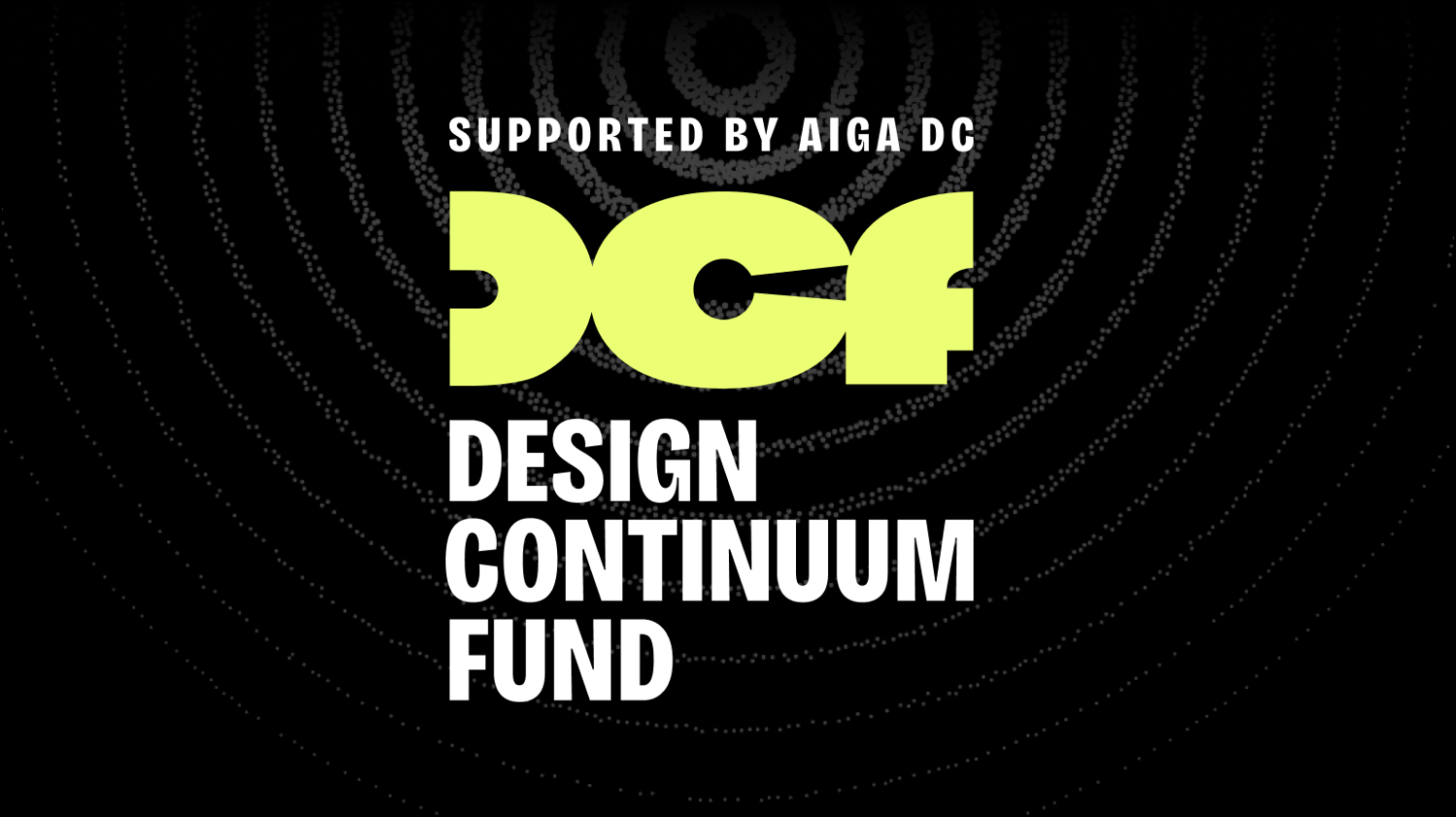 The DCF vertical logo lockup