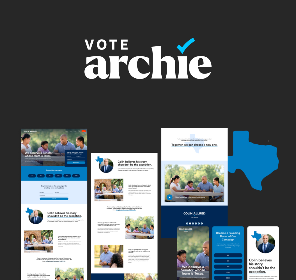 Affordable Campaign Websites | Vote Archie