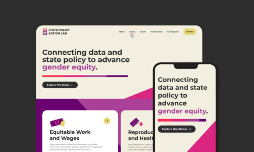 desktop and mobile composition of the iwp state pal website design