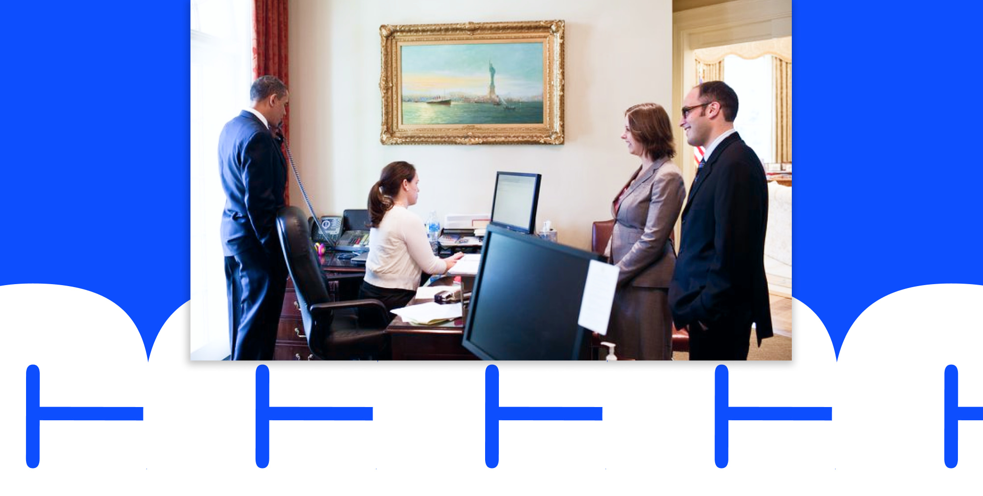 Cammie with President Obama