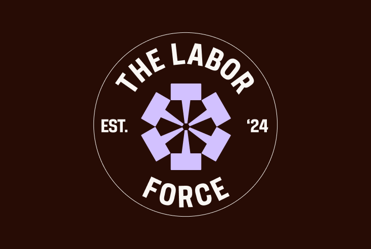 The Labor Force logo badge
