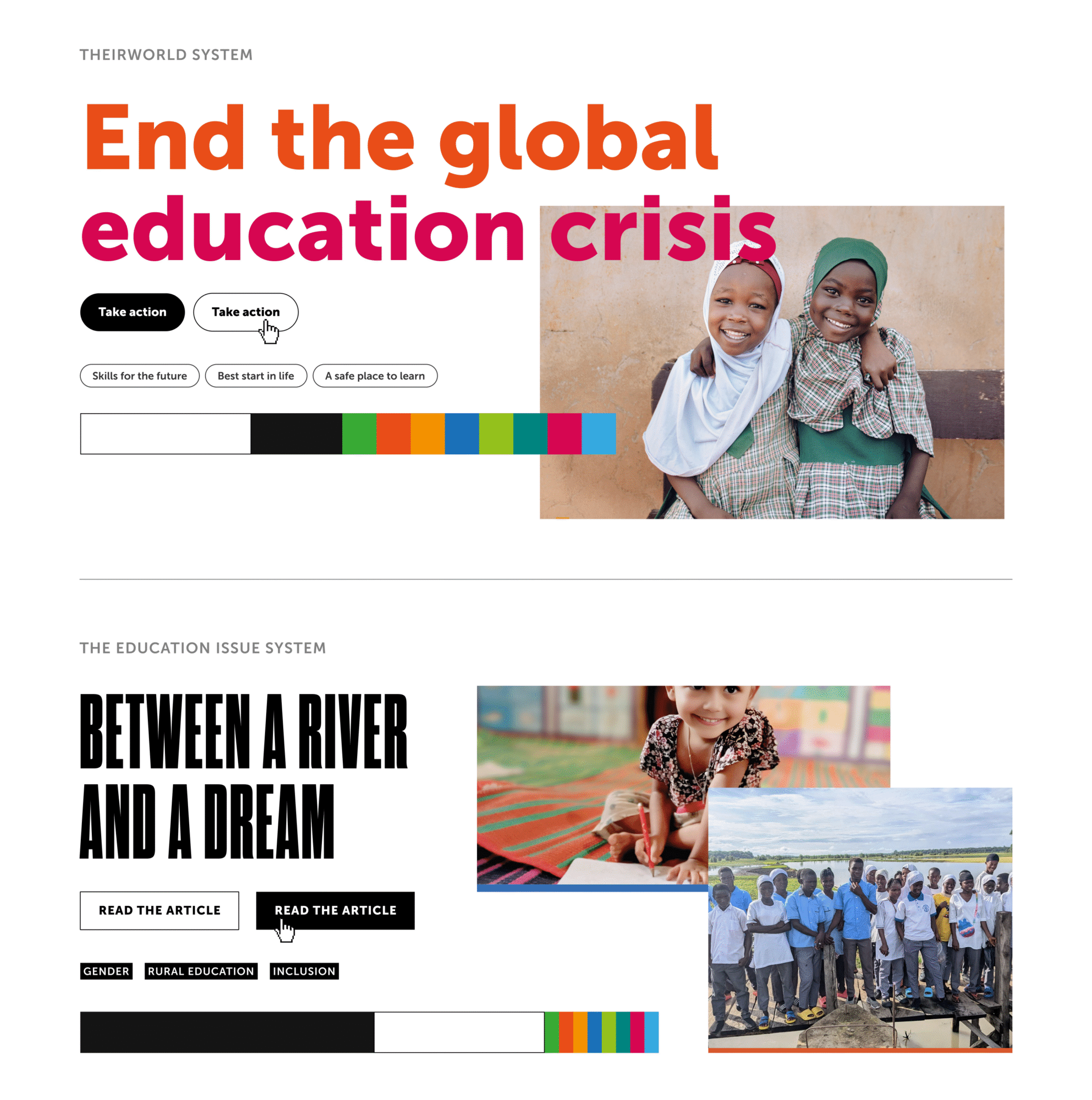 Comparison of Theirworld system and Education Issue system